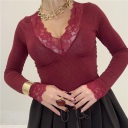 maglia con pizzo dalia